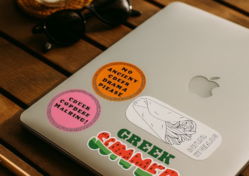 Greek Summer Sticker Bundle by Zenia's Vegan Life – printable vegan stickers set