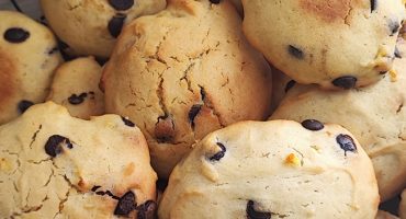 Vegan orange cookies with chocolate chips — festive holiday baking